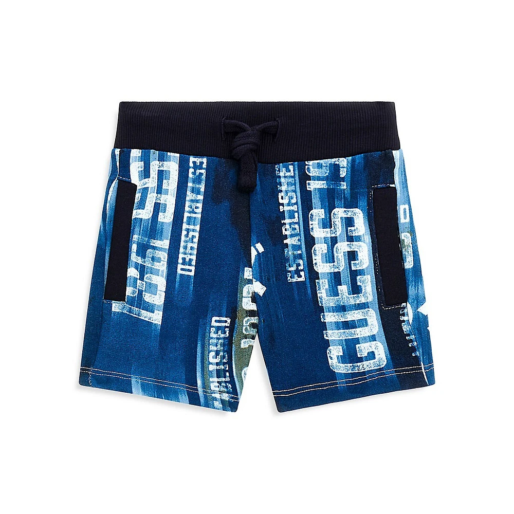 Little Boy's Guess Eco Life Is Fast Shorts