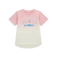 Little Girl's Dip-Dye High-Low T-Shirt