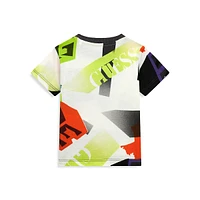 Little Boy's Guess Eco Geometric-Print T-Shirt