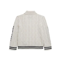 Little Boy's Guess Eco Ceremony Cable Cardigan