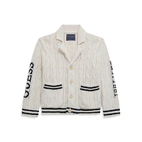 Little Boy's Guess Eco Ceremony Cable Cardigan