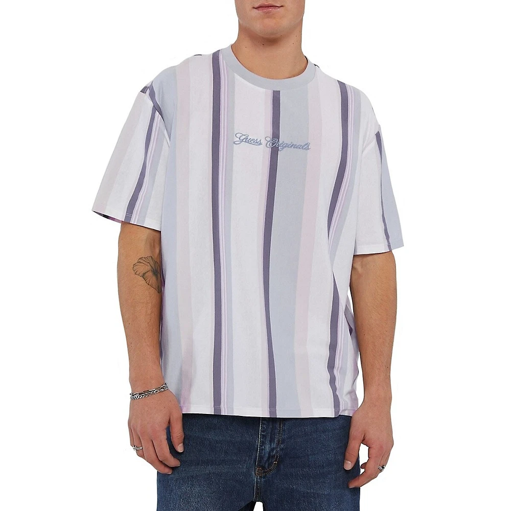 Originals Organic Cotton Vertical Stripe T-Shirt