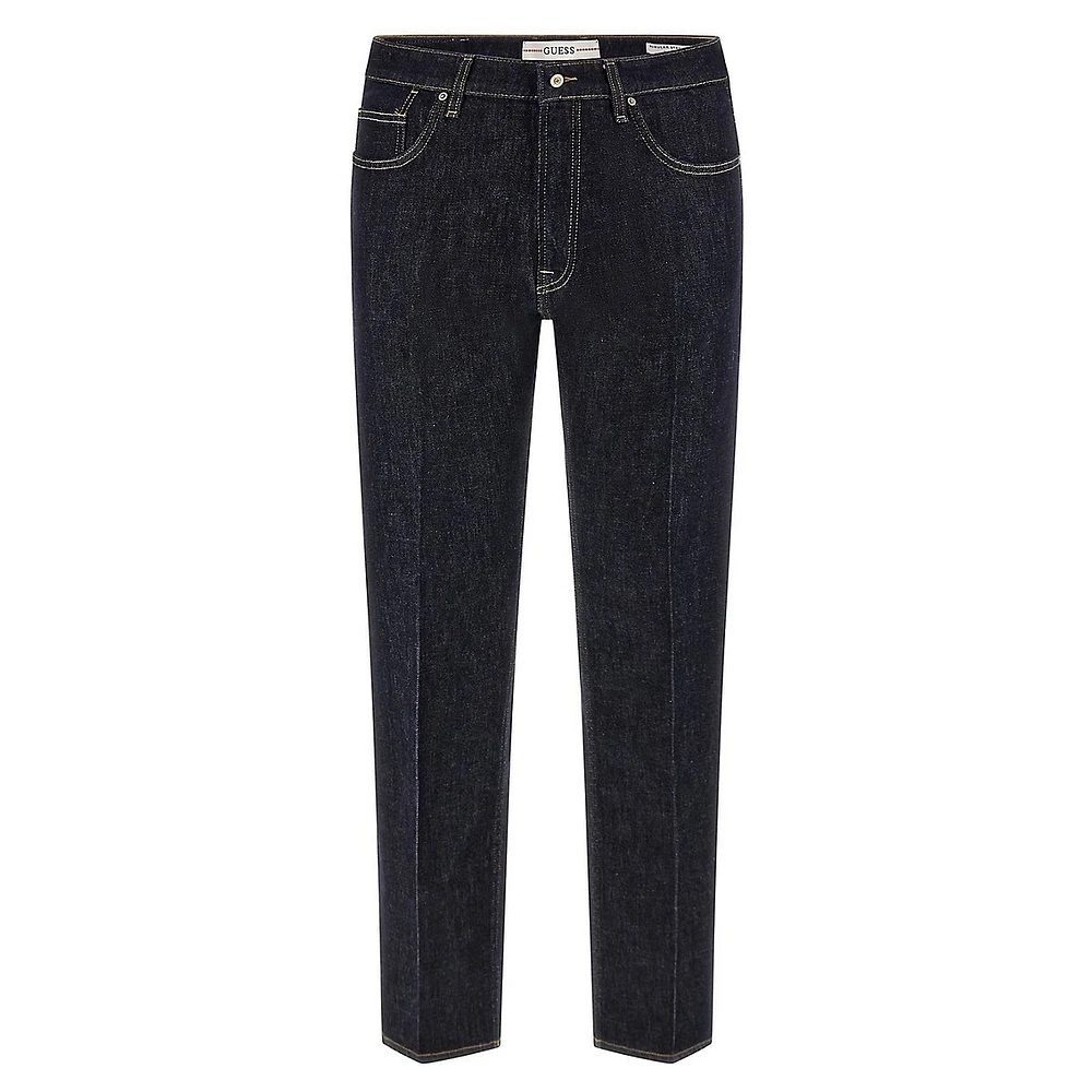 Rodeo Mid-Rise Straight-Leg Jeans