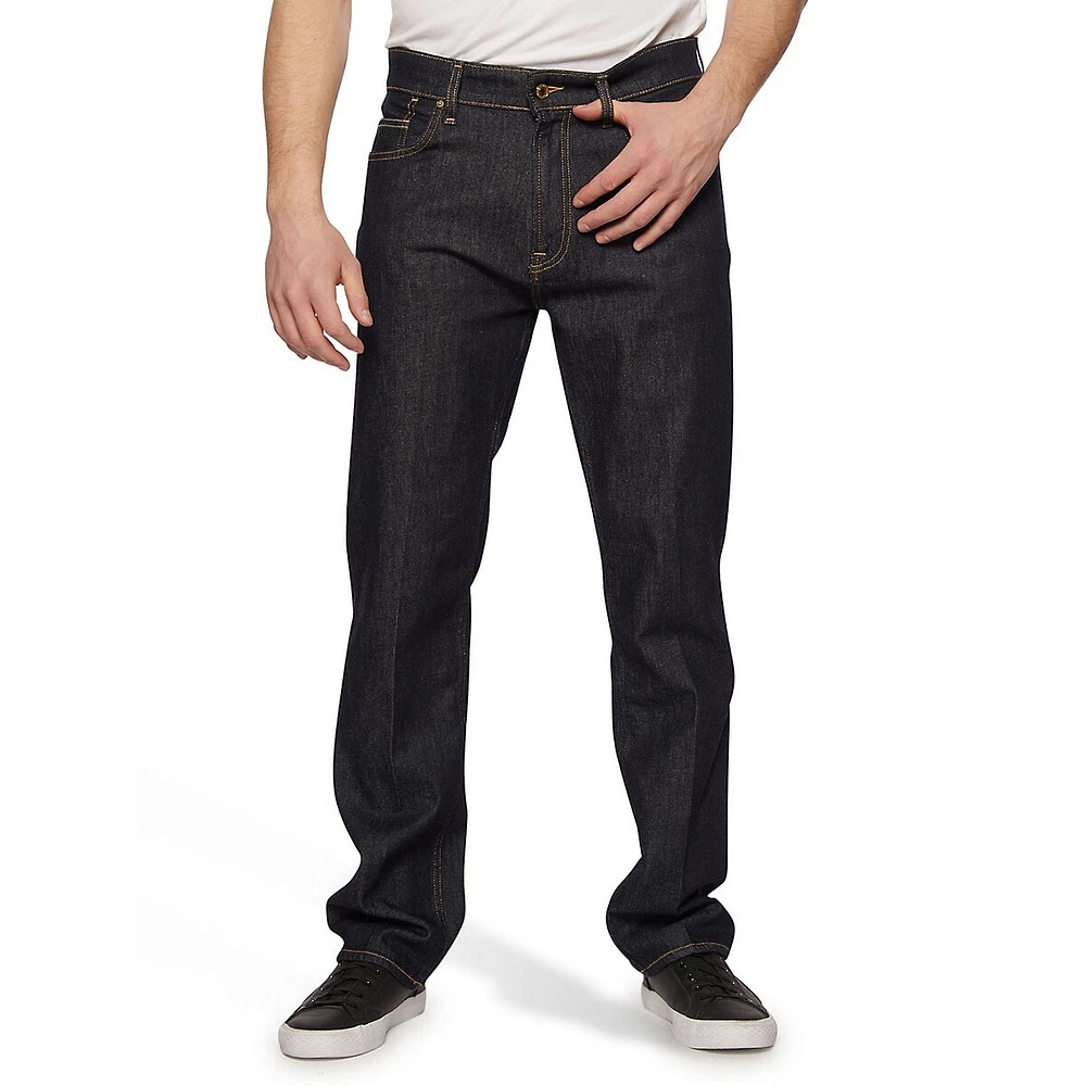 Rodeo Mid-Rise Straight-Leg Jeans