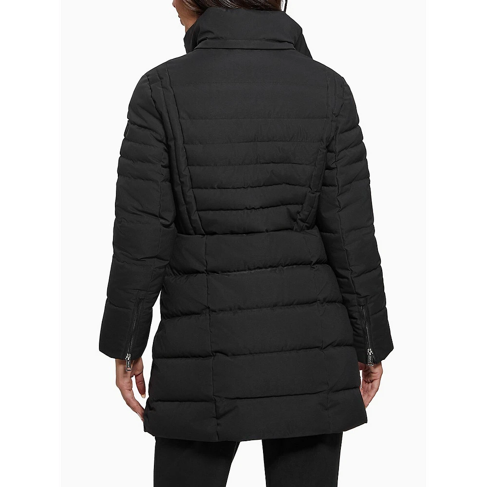 Calgary Faux Fur-Trimmed Puffer Jacket