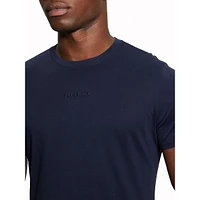 Embroidered Pima Crewneck T-Shirt