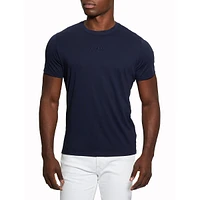 Embroidered Pima Crewneck T-Shirt