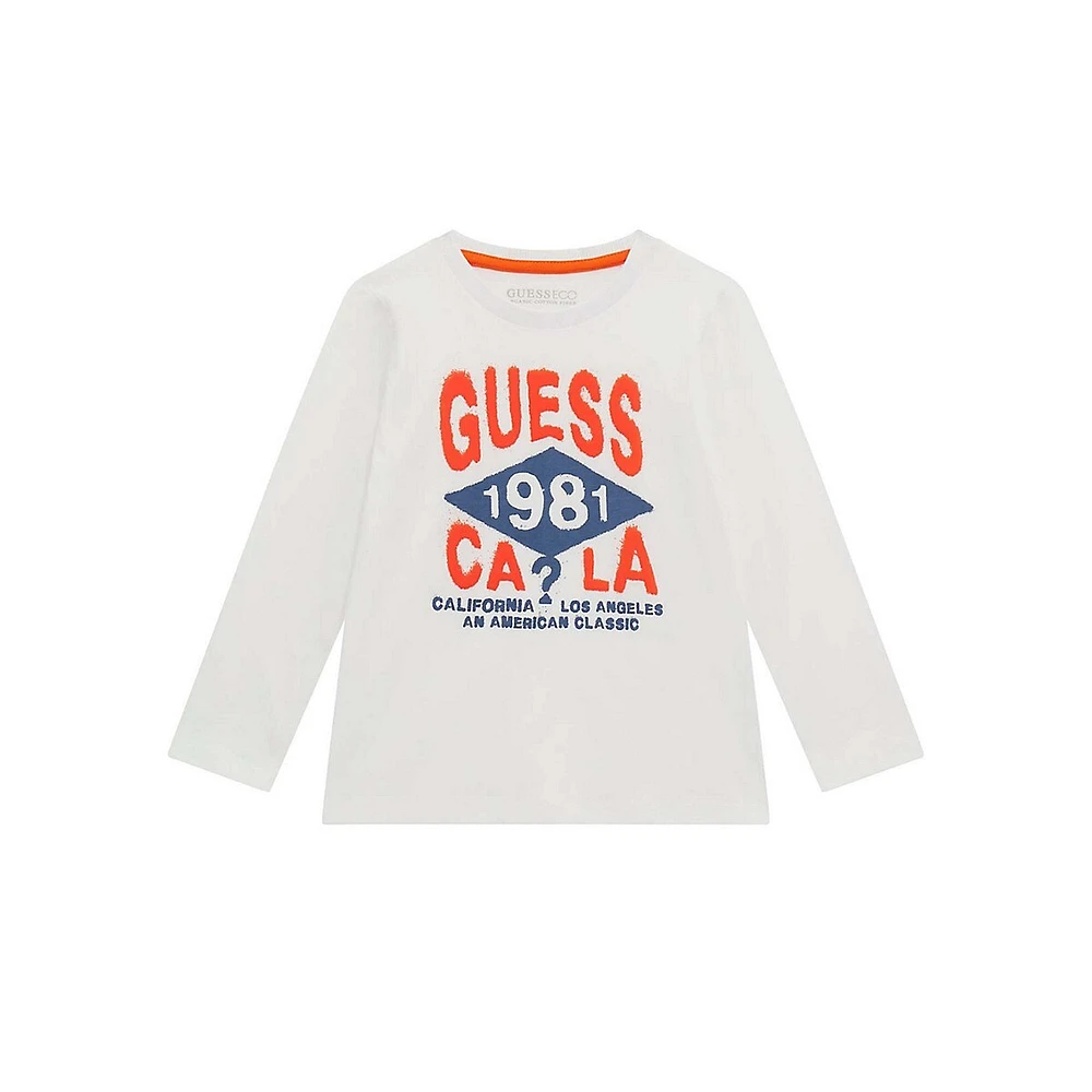 Little Kid's Long-Sleeve Logo T-Shirt