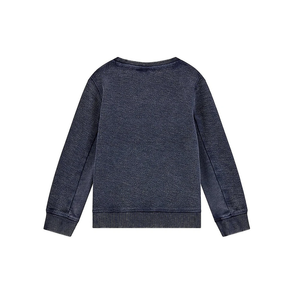 Little Kid's Organic Cotton-Blend Kanga-Pocket Top