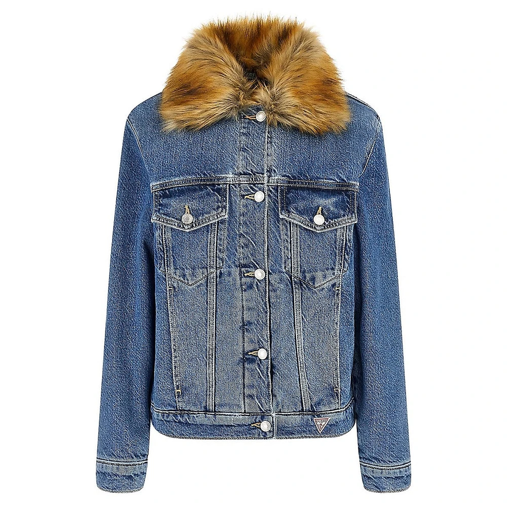 Gilda Denim & Faux Fur Jacket