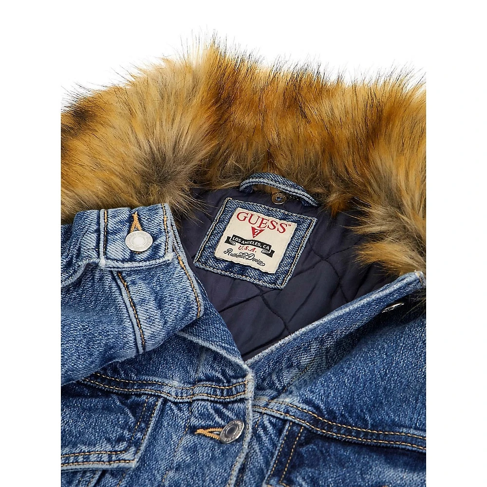 Gilda Denim & Faux Fur Jacket