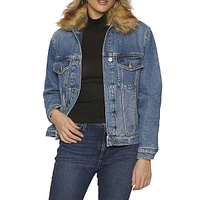 Gilda Denim & Faux Fur Jacket