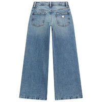 Girl's 90s Fit Low-Waist Wide-Leg Jeans