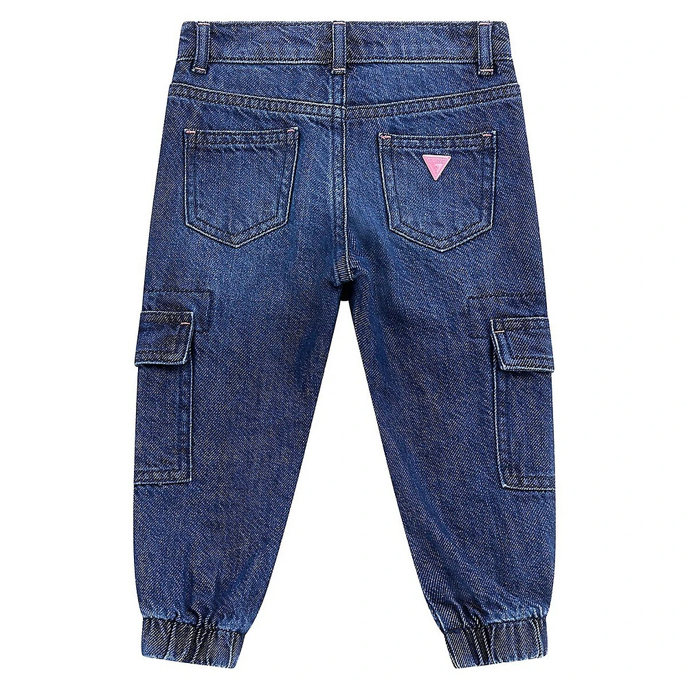 Kid's Straight-Leg Cargo Jogger Jeans