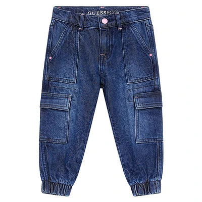 Kid's Straight-Leg Cargo Jogger Jeans