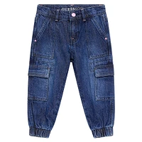 Kid's Straight-Leg Cargo Jogger Jeans