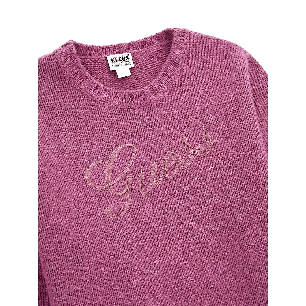 Pull en laine avec logo graphique vintage