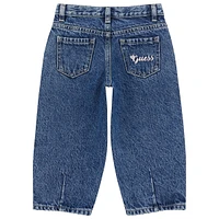 Little Kid's Rigid Denim Balloon-Fit Jeans