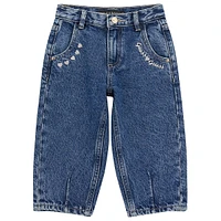 Little Kid's Rigid Denim Balloon-Fit Jeans