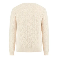 Evander Crewneck Cable Sweater