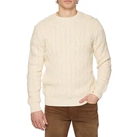 Evander Crewneck Cable Sweater