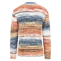 Edged Space-Dye Striped Sweater