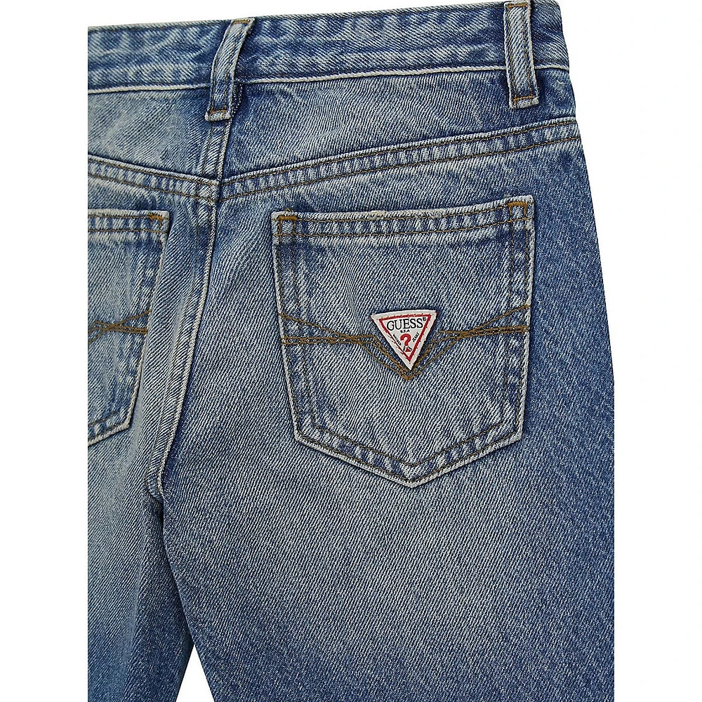 Boy's Straight-Leg Distressed Jeans