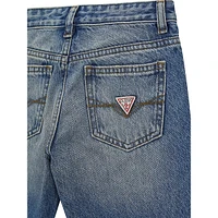 Boy's Straight-Leg Distressed Jeans