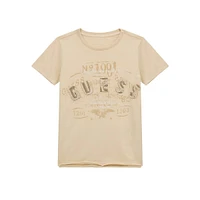 Boy's Organic Cotton-Blend Garment-Dyed Logo T-Shirt