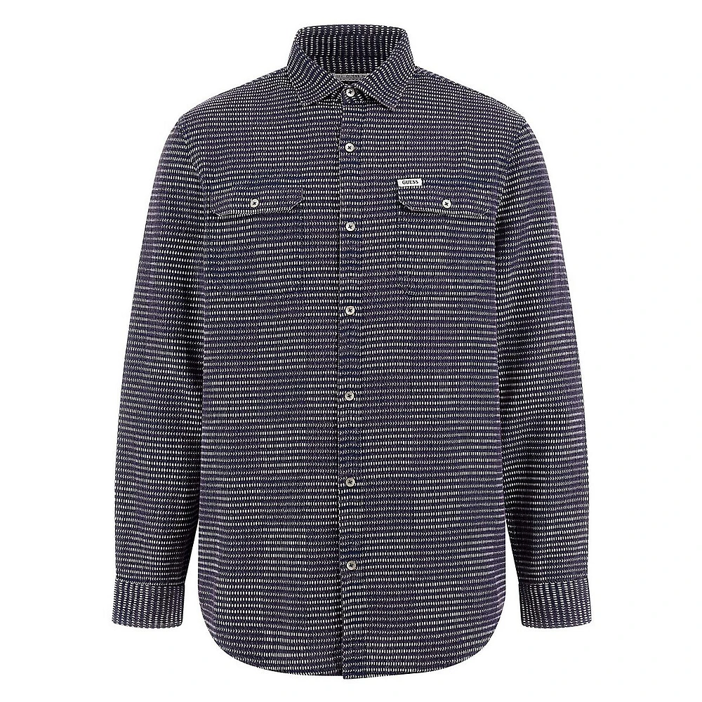 Ethno Printed Utility Shirt