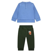 Baby Boy's 2-Piece Organic Cotton Sweatshirt & Joggers Set