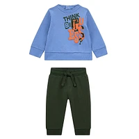 Baby Boy's 2-Piece Organic Cotton Sweatshirt & Joggers Set