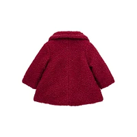 Baby Girl's Lurex Faux-Shearling Padded Coat