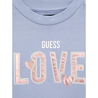 Little KId's Embellished Love Print Sweatshirt