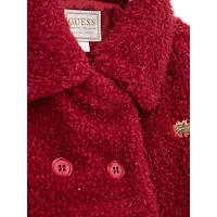 Little Girl's Lurex Faux-Shearling Padded Coat