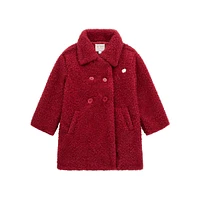 Little Girl's Lurex Faux-Shearling Padded Coat