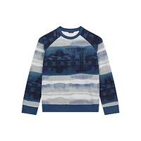 Boy's Organic Cotton Watermark-Print Active Top