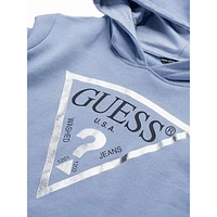 Girl's Organic Cotton Foil Logo Hooded Sweatshirt