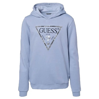 Girl's Organic Cotton Foil Logo Hooded Sweatshirt