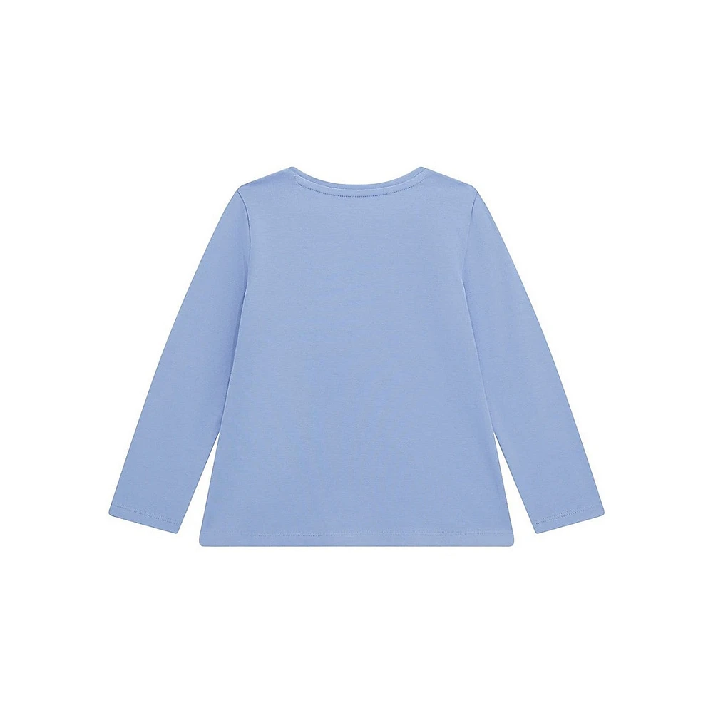 Little Kid's Puffy Print Long-Sleeve T-Shirt