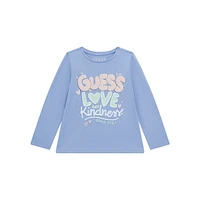 Little Kid's Puffy Print Long-Sleeve T-Shirt