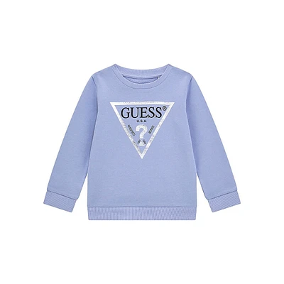 Sweat-shirt en coton biologique avec logo aluminium pour petit enfant