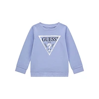 Sweat-shirt en coton biologique avec logo aluminium pour petit enfant