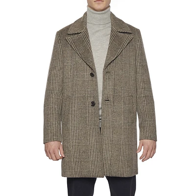 Darin Wool Plaid Coat