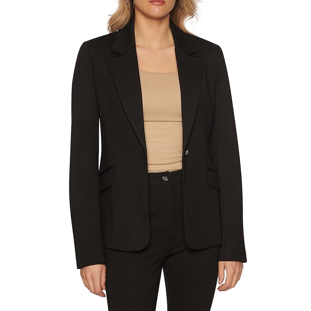 Lena Fitted Single-Breasted Blazer