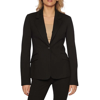 Lena Fitted Single-Breasted Blazer