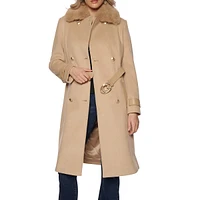 Amelia Double-Breasted Belt Coat