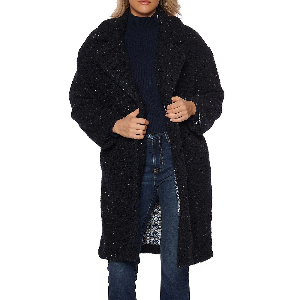 Bernice Lurex Faux Shearling Coat