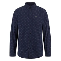 Sunset Mélange Printed Button-Down Shirt