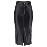 Celine Vegan Leather Pencil Skirt